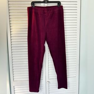 Cuddl Duds Plum Fleece Pants